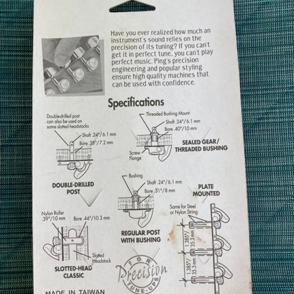 Ping Percussion Tuning Machines Set - Chrome - Picture 2 of 3